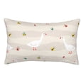 thumbnail image 1 of Fotbe Funny Goose1 Funda de Almohada Decorativa Estilo Occidental, Lujo en Algodón, Fundas para Almohadas King, Cojín Estampado para Decoración del Hogar-16"x24", 1 of 6