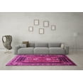 thumbnail image 3 of Ahgly Company Indoor Round Persian Pink Traditional Area Rugs, 7' Round, 3 of 4