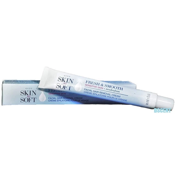 Avon Skin so Soft Fresh & Smooth Sensitive Skin Facial Hair Removal Cream 1 oz Each. A Lot of 4