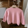 thumbnail image 6 of Girls Lightweight Jacket Girls Knit Cardigan Coat Jacket Long Sleeve Open Front Outerwear For Toddler Kids Soft Comfortable Autumn Winter Spring Casual Wear For Girls 9 Months To 8 Years, 6 of 8