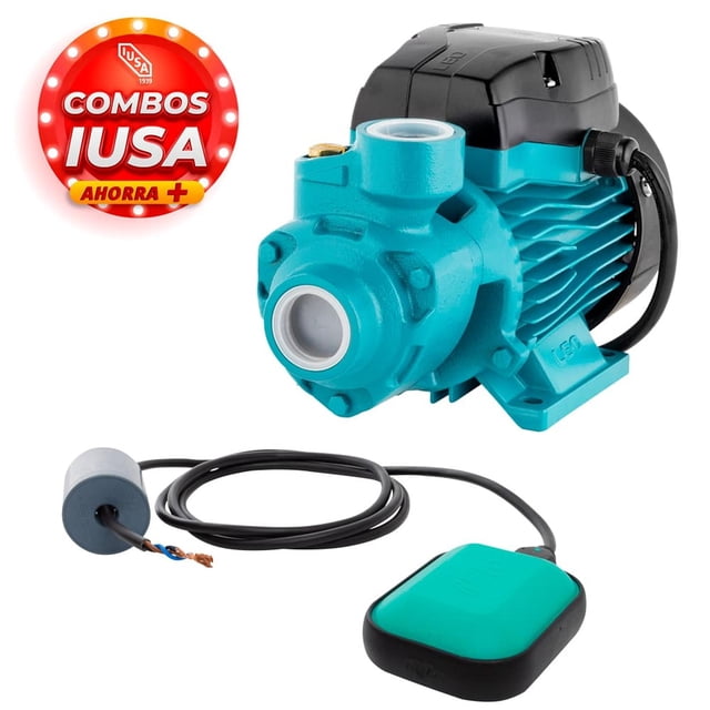 Combo Bomba Periférica + Interruptor De Nivel azul