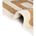 thumbnail image 4 of Indian Handmade Braided Inner Natural Jute with White Jute Border Design Area Rug 3 x 7 Feet (91 cm x 213 cm), Floor Decor Rugs/Carpet, 4 of 5