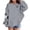 Grey*, variant on Girls Pullover Hoodie Halloween Ghost Boo Letter Pumpkin Spider Graphic Long Sleeve Casual Fall Sweatshirt with Front Pocket for Kids Yellow