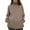Khaki, variant on Itsame Knitted Pullover Sweater for Womens High Neck Sweatershirt Long Sleeves Solid Color Relaxed Sweatshirts Black Size L