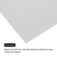 thumbnail image 4 of EVA Foam Sheets Silver Grey 20 Inch x 20 Inch 1mm Thick Crafts Foam Sheets 5Pcs, 4 of 6