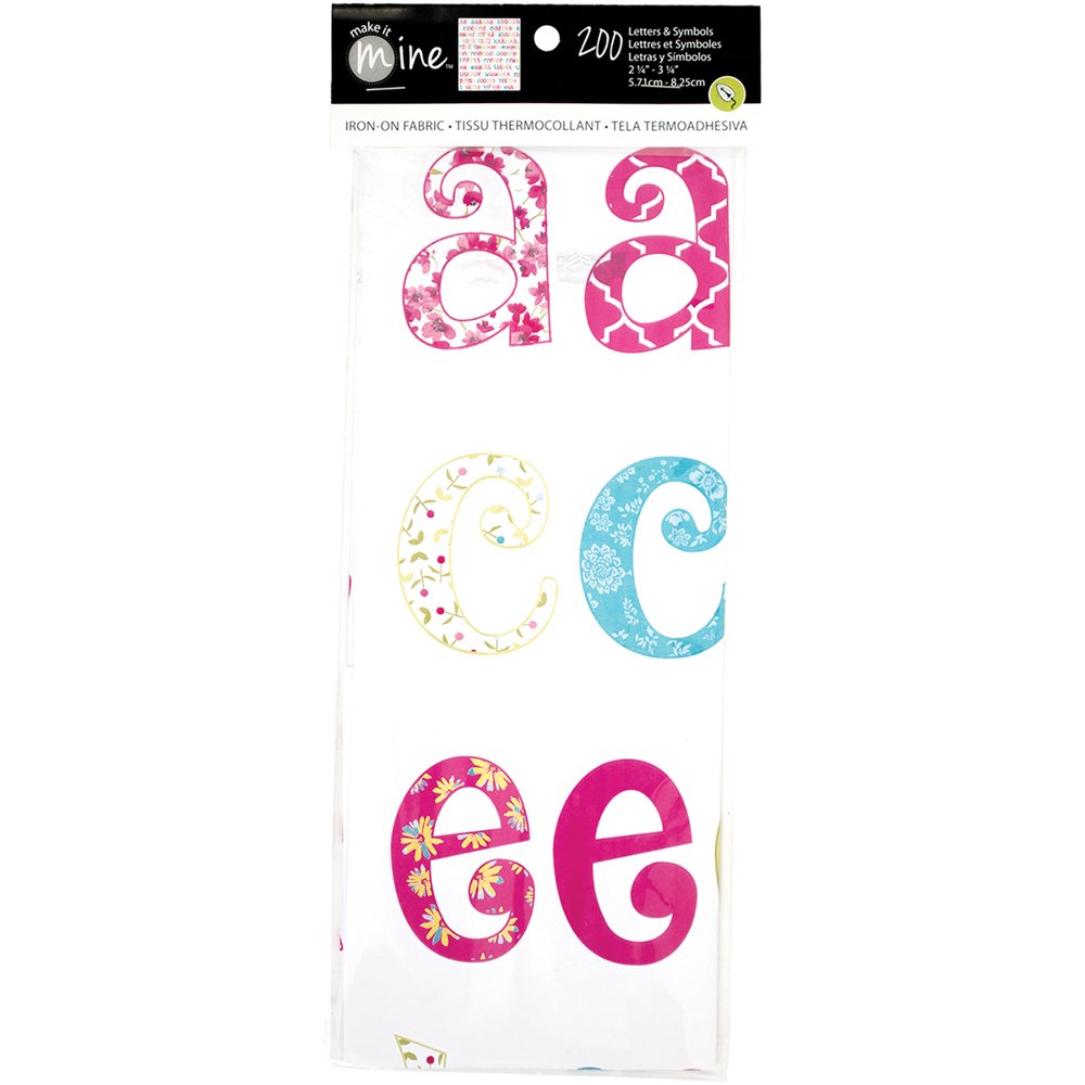 Alphabet Lowercase IronOn Fabric Letters & SymbolsSweet