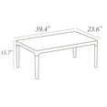 thumbnail image 6 of Luxury Commercial Living 39.5" Taupe Brown Patio Solid Rectangular Lounge Coffee Table, 6 of 6
