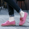 thumbnail image 6 of Big Size Women's Casual Loafers Slip On Leather Shoes Lightweight Casual Walking Shoes Female Moccasins Classic Penny Loafer Flats Boat Shoes, 6 of 9