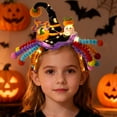 thumbnail image 4 of Halloween Pumpkin Headband DIY Kit for Children, Glow-in-the-Dark Pipe Cleaner Materials for Party Dress-Up and Spooky Fun, 4 of 7