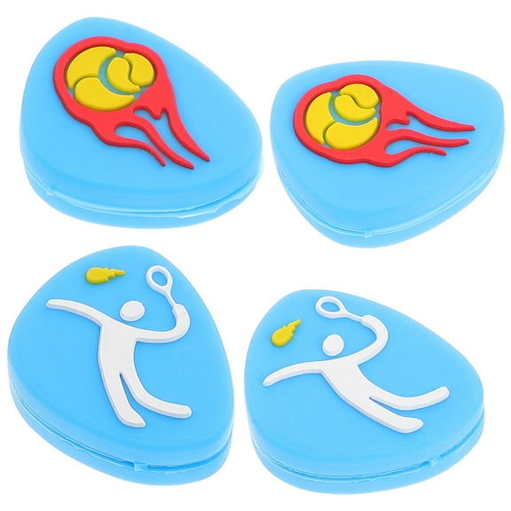 HEMOTON 4 Pcs Damper Tennis Racket 2.60X2.10X0.80CM Blue