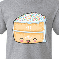 thumbnail image 4 of Inktastic Cute Smiling Cake with Confetti Sprinkles Youth T-Shirt, 4 of 5