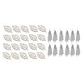 thumbnail image 1 of 22 piezas de Metal llavero colgante de cadena colgante hueca accesorios de manualidades DIY Fernando Hoja de árbol colgante DIY, 1 of 8
