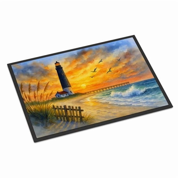 Carolines Treasures DAC8223JMAT 24 x 36 in. Beach Lighthouse Doormat