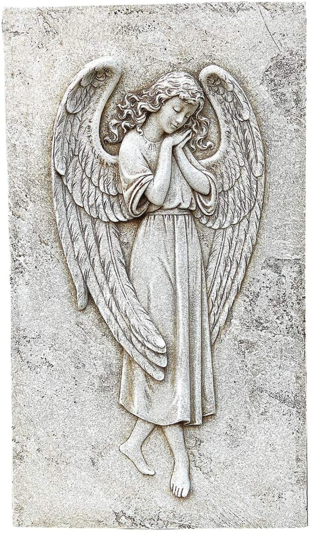 16" Angel Relief Wall Plaque Indoor Outdoor Garden Statue Joseph's Studio 65987