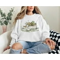 thumbnail image 3 of Frog 90s Graphic Sweatshirt, Unisex Oversize Cotton Toad Sweatshirt, Nature Sweater, Frog Hoodie, Book Lovers Hoodie, 3 of 5