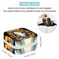 thumbnail image 5 of Unicorn Sunflower Travel Portable Square Jewelry Box Earring Necklace Bracelet Holder Organizer Display Case Stand Decorative Box Storage Box, 5 of 6