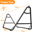 thumbnail image 3 of Yacona Hammock with Stand for Outside, Heavy Duty Steel Hammocks with Pillow for Backyard, Porch, Patio, Garden, White, 3 of 8