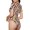 Halloween Pumpkin, variant on Halloween Pumpkin Womens One Piece Swimsuits Modest Tummy Control Bathing Suits Lace Up Slimming Swim Suit-Small