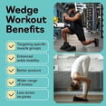 thumbnail image 2 of Bxaolu Slant Board for Calf Stretching, 5 Adjustable Angles Incline Board for Squat Wedge, 330 lbs Weight Capacity Calf Stretch Yoga Foam Wedge for Exercise, Squat, Ankle Mobility, Black, 2 of 9