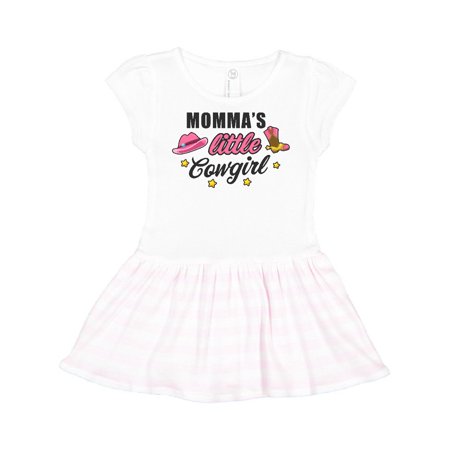 

Inktastic Mommas Little Cowgirl with Cowgirl Hat and Boots Gift Toddler Girl Dress