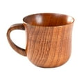 thumbnail image 2 of Insulated Wooden Coffee Mug with Handle Classic Handmade Wood Tea Cup High Temperature Resistant Drinking Beer Stein Mug for Adults Home Office Campers D, 2 of 9