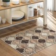 thumbnail image 3 of sasyxdc Moroccan Washable Entry Rug - 2x3 Small Throw Kitchen Rugs Non-Slip Soft Area Rugs for Bedroom Grey Distressed Bathroom Mats Indoor Doormat Carpet for Entryway Laundry Room Living, 3 of 8