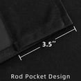 thumbnail image 3 of Cortinas de Terciopelo Negro Joydeco 183 cm de Largo 2 Paneles Ancho 132 cm, 3 of 7