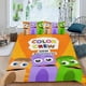 thumbnail image 2 of Babyfirst Equipo de Colores Conjunto de sábanas temático, trío de piezas, cómodo y amigable con la piel, diseño único, regalo de decoración para el hogar para familiares, amigos y fans,173cm *218cm, 2 of 6