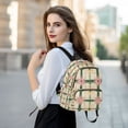 thumbnail image 6 of FORMRS Mini Backpack Purse for Women Travel Daypack Casual Shoulder Bag, Retro Green Stars, 6 of 7