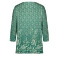 thumbnail image 5 of Puntoco Mujer Casual Estampado Suelto Tres Cuartos Manga Cuello Redondo tops Puntoco Puntoco-3935, 5 of 5