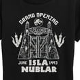 thumbnail image 3 of Jurassic Park - Isla Nublar Grand Opening - Women's Short Sleeve Graphic T-Shirt, 3 of 5