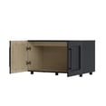 thumbnail image 3 of From the Tree Furniture Arden Low Storage Cabinet, Black, 32"W Modern Sideboard with Soft-Close Wood Doors, Modular Accent Cabinet, 3 of 9