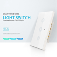 3X 3 Gang Press Switch Control Smart Wifi Wall Light Switch Smart Life
