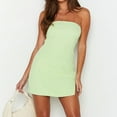 thumbnail image 3 of Women Bodycon Dress Backless Slash Neck Side Slit Vacation Outfit (Black S), 3 of 7