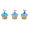 12 Mermaid Tail Decopics Cupcake Cake Picks Pics Birthday Party Favors Cake Toppers