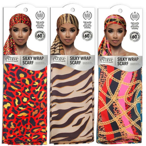 Evolve Silky Wrap Scarf Assorted