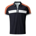 thumbnail image 2 of BOBOGOJP Men Polo Shirt Quick Dry Performance Polo Short Sleeve Collared Shirt (Black,L), 2 of 4