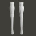 thumbnail image 2 of Renovators Supply White Console Sink Spindle Leg Pair for Pedestal Sinks for Bathrooms, 2 of 6