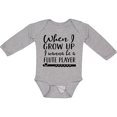 thumbnail image 3 of Inktastic Future Flute Player Music Gift Boys or Girls Long Sleeve Baby Bodysuit, 3 of 5