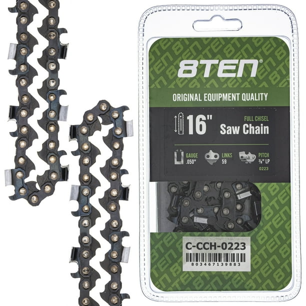 Full Chisel Chainsaw Chain 16 inch .050 3 8 LP 59DL for Homelite