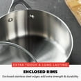 thumbnail image 5 of GreenPan Bobby Flay Stainless Steel 3QT Saucepan with Lid, Dishwasher Safe, 5 of 12