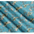 thumbnail image 3 of Soimoi Cotton Voile Fabric Leaves,Moth & Magnolia Floral Print Fabric by the Yard 42 Inch Wide, 3 of 7
