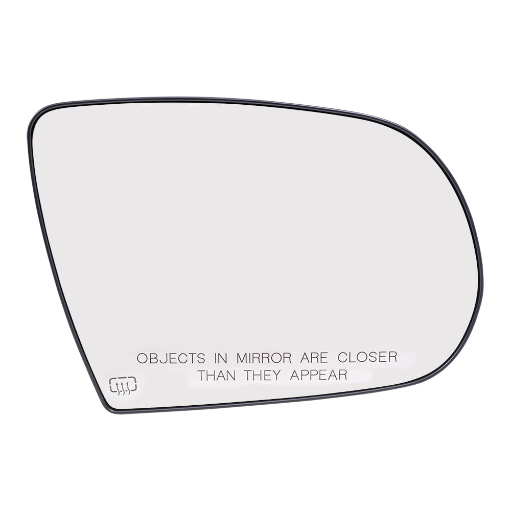 Brock Replacement Passenger Side Mirror Glass and Base with Heat without Blind Spot Detection or Memory Compatible with 2014-2021 Cherokee