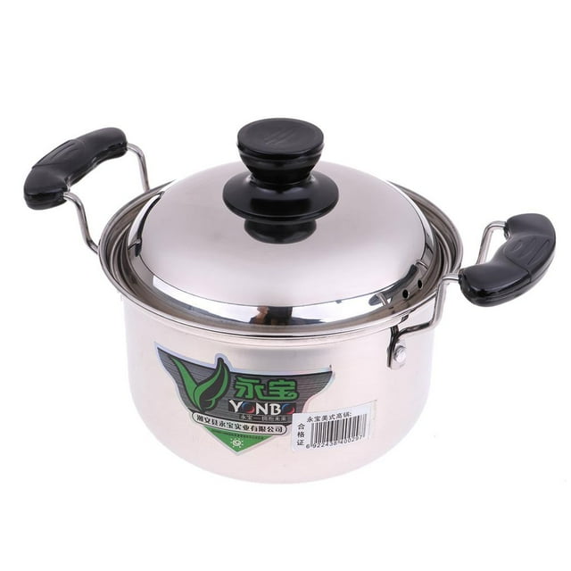 Olla portátil para Picnic shamjiam utensilios ultraligeros inoxidable Camping Pot 18x11cm