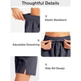 thumbnail image 3 of WQD 2 Pack Womens Athletic Shorts Basic Running Shorts Lightweight Quick Dry Gym Workout Shorts with Pockets, 3 of 7