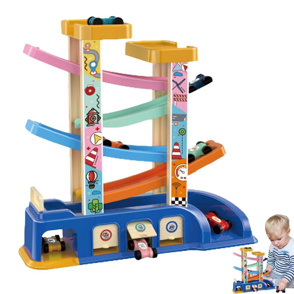 Centwalm Car Ramp Toy Race Track Car Toy with Car Parking Lot Gliding