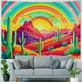 thumbnail image 4 of Shiartex  Mountain Tapestry Sun Tapestry Desert Cactus Tapestry Nature Landscape Tapestry Space Planet Aesthetic Stars Tapestry Wall Hanging for Bedroom Painting, 4 of 6