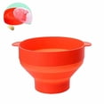 thumbnail image 1 of Popcorn Bowl Microwave Popcorn Popcorn Maker Collapsible Silicone Hot Air Popcorn Container with Lid and Handle, 1 of 5