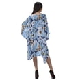 thumbnail image 5 of Moomaya Georgette Short Caftan Midi Dress Beach Swimwear Cover up Womens Kaftan, 5 of 6