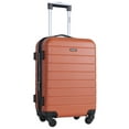 thumbnail image 2 of Wrangler 20-Inch Expandable Rolling Carry-on with 3-In-1 Cup holder, USB Port and Phone Holder - Orange, 2 of 8